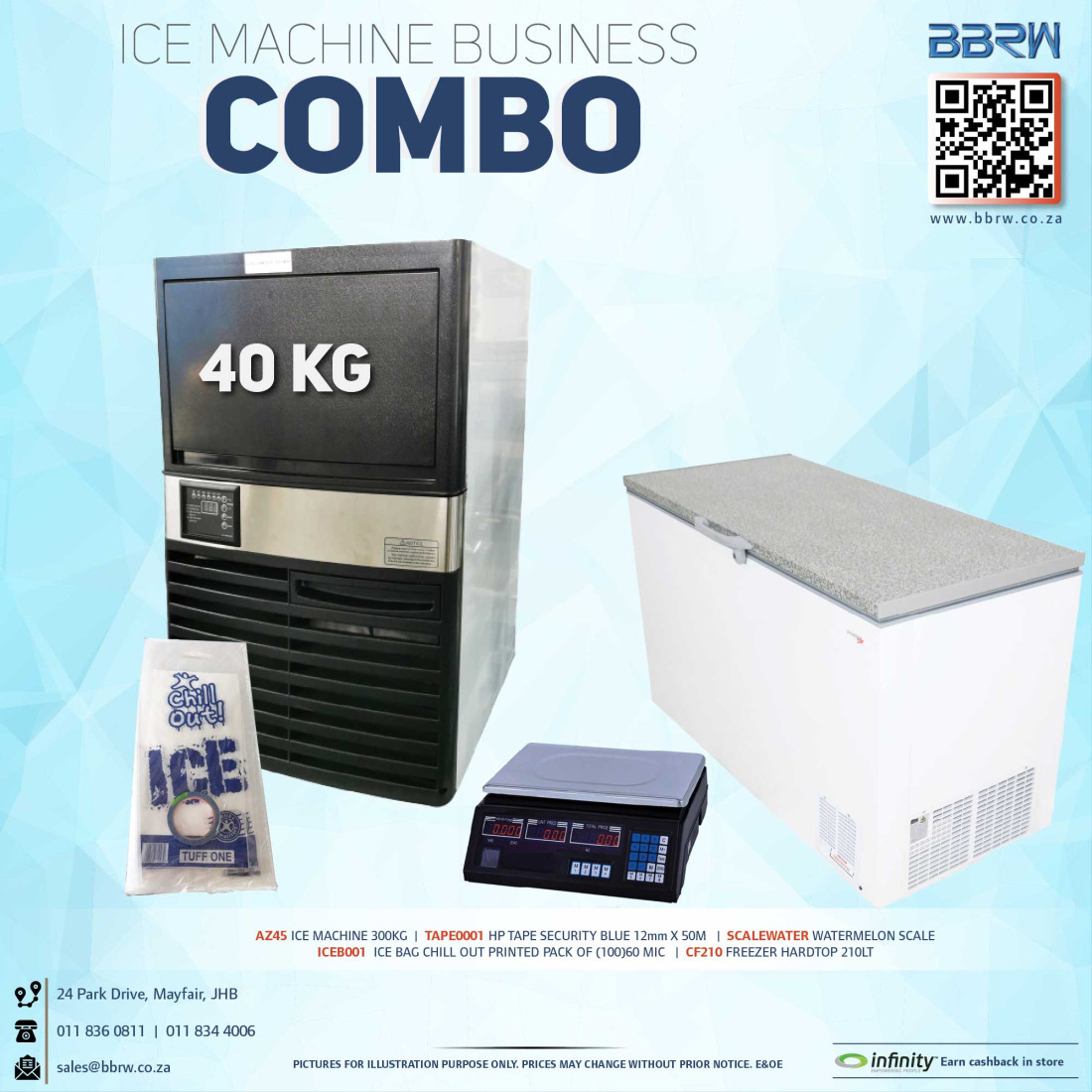 ICE MACHINE COMBO (40KG)