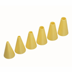 NOZZLE SET PLASTIC - PLAIN 6 PIECE