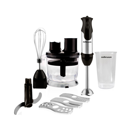 STICK BLENDER WITH ATTACHMENTS S/S BLACK 1500ML