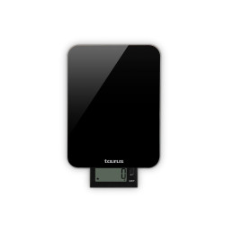 KITCHEN SCALE GLASS BLACK 10KG 3V BATTERY OPERATED