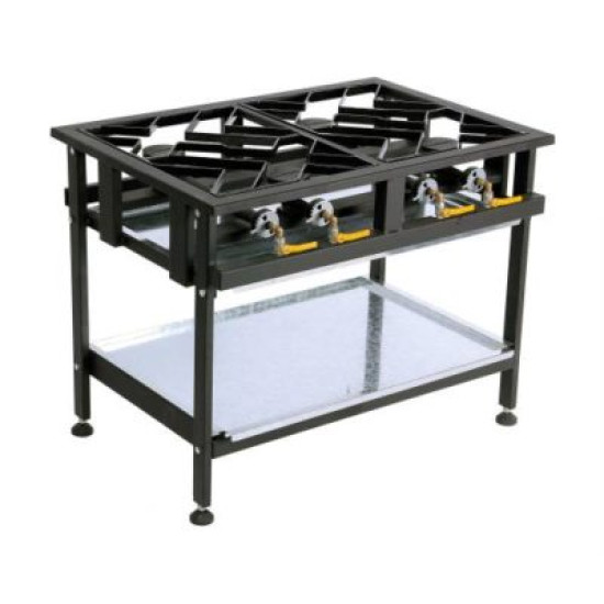 BOILING TABLE GAS - COMMERCIAL - 4 BURNER STAGGERE