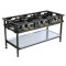 BOILING TABLE GAS - COMMERCIAL - 6 BURNER STAGGERE