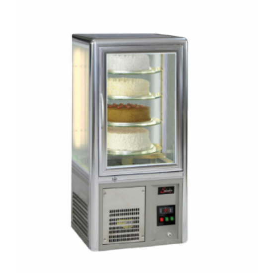 CAKE DISPLAY FRIDGE - SALVADORE ROTATING SHELVES -