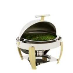 CHAFING DISH DELUX - ROLLTOP (ROUND) 6.8LT