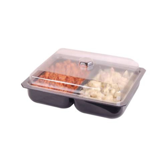 SALADWARE - DELI DISH (2 DIVISION) - 320MM X 260MM