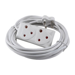 EXTENTION CORD 5M + 2 WAY  PLUG