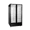 DOUBLE DOOR FULL GLASS FRIDGE 1135MM SWING