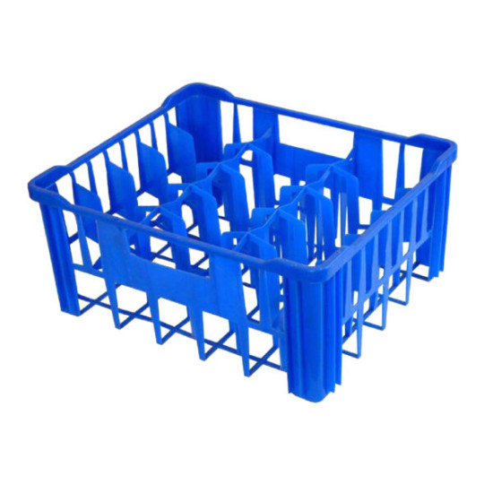 GLASS CRATE SMALL - 30 GLASSES - RED - 490 x 410 x