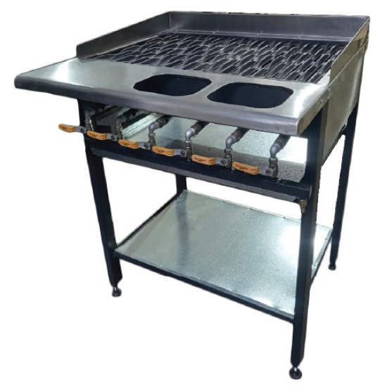 GRILLER 6 BURNER NEW DESIGN LPG GAS / NO INSERTS