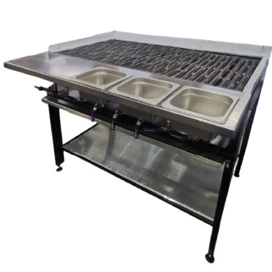 GRILLER 8 BURNER NEW DESIGN LPG GAS / NO INSERTS
