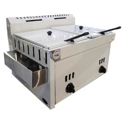 DOUBLE  FRYER GAS 5LT – PRIMECHEF ECO