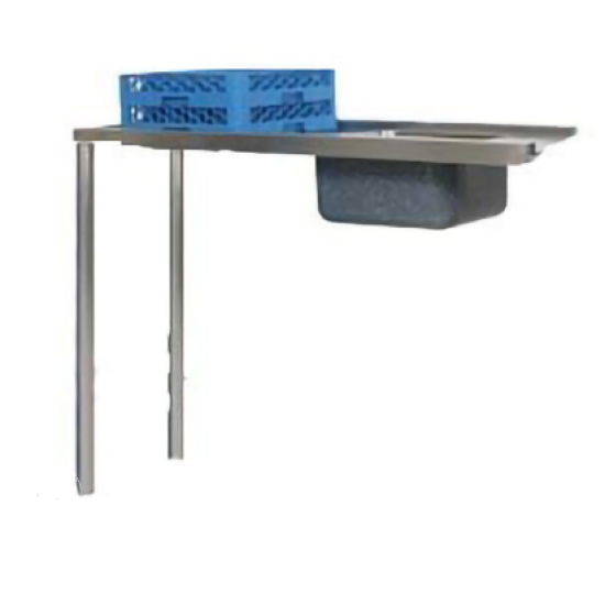 INLET TABLE + SINK 1150mm BOXED EDGE INCL SPLASHBA