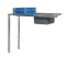 INLET TABLE + SINK 1150mm BOXED EDGE INCL SPLASHBA