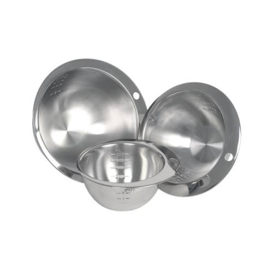 MEASURING BOWL STAINLES STEEL ROUND NOTCHED 800ML