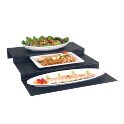 STEP RISER ABS - 3 STEPS (BLACK) - 600MM X 750MM X