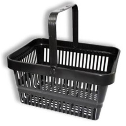 SHOPPING BASKET BLACK