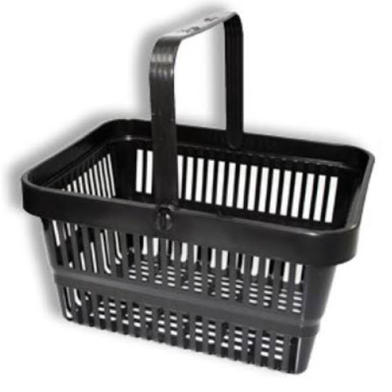 SHOPPING BASKET BLACK