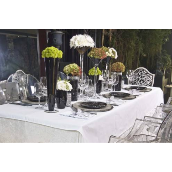 CHEFEQUIP TABLE CLOTH - 2300MM (WHITE) ROUND