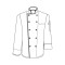 CHEFS UNIFORM JACKET EXECUTIVE MEN LONG - SMALL