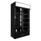  2 DOOR FRIDGE 1140 SLIDING- SHALLOW BLACK 