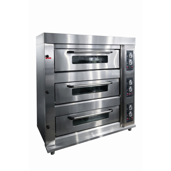 TRIPLE DECK 6 TRAY OVEN GAS PRIMEBAKE