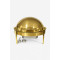 CHAFFING DISH GOLD ROUND ROLLTOP
