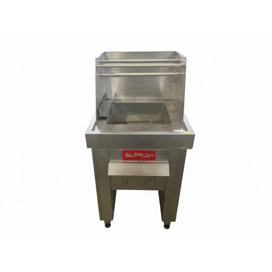 GAS CHIP FRYER - SINGLE PAN - 20LT - NO BASKETS
