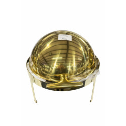 PRIME CHAFFING DISH ROUND SOLID GOLD