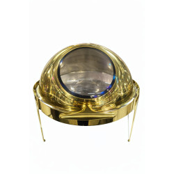 PRIME CHAFFING DISH ROUND+WINDOW GOLD