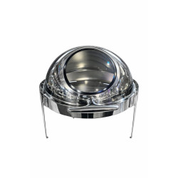 PRIME CHAFFING DISH ROUND+WINDOW SILVER