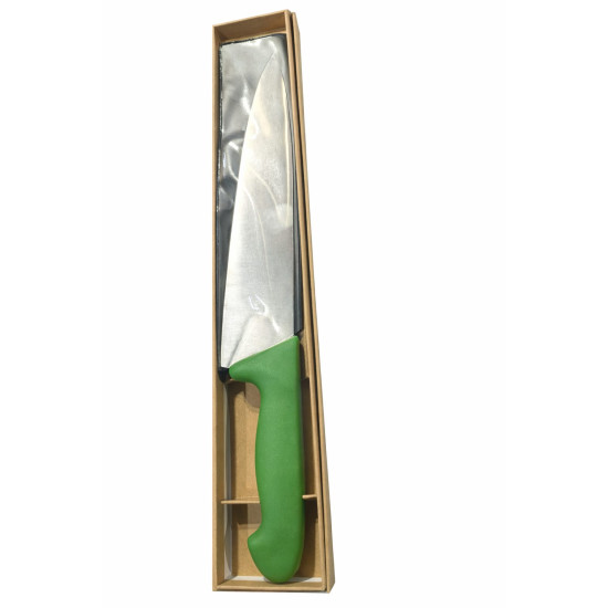 PRIME-25CM KITCHEN KNIFE GREEN HANDLE 