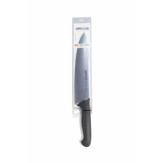 ARCOS CHEFS KNIFE WIDE 25CM BLACK 