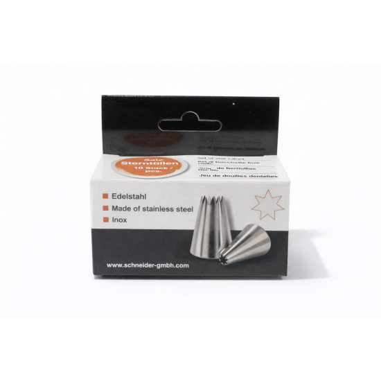 NOZZLE SET METAL - STAR 10 PIECE
