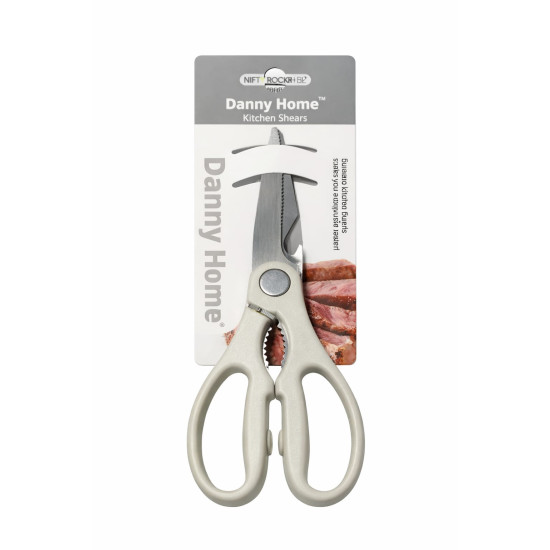 KITCHEN SHEARS STONE- WHITE