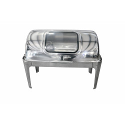 PRIME CHAFFING DISH RECTANGLE+WINDOW SILVER