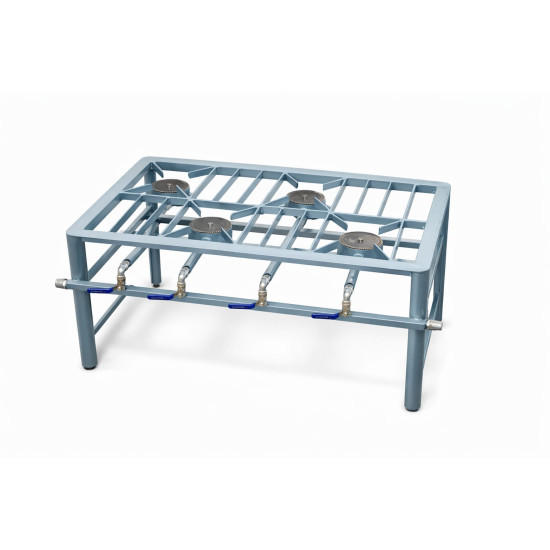 BOILING TABLE - 4 BURNER STAGGERED
