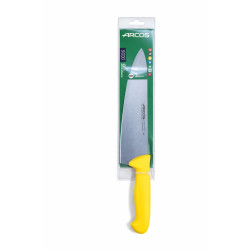 ARCOS CHEFS KNIFE WIDE 25CM YELLOW