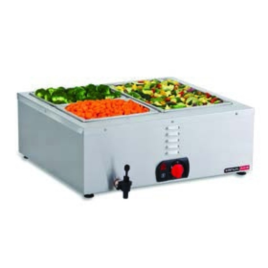BAIN MARIE TABLE TOP - 2 DIVISION