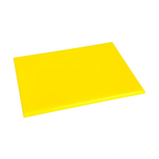 CUTTING BOARD PE - 500MM X 380MM X 13MM - (YELLOW)