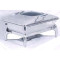 CHAFING DISH INDUCTION - RECTANGULAR- GLASS LID 9L