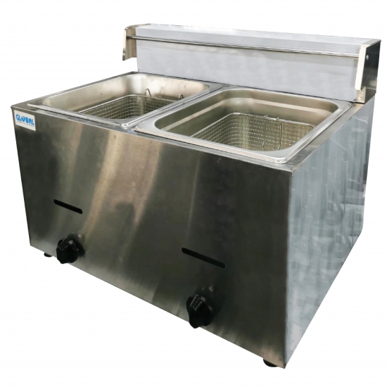 GAS FRYER - 2 PAN - 2x 5LT - GCE