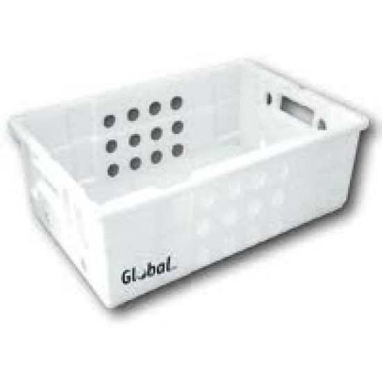 FREEZER CRATE PLASTIC - VENTED - 600MM X 400MM X 1