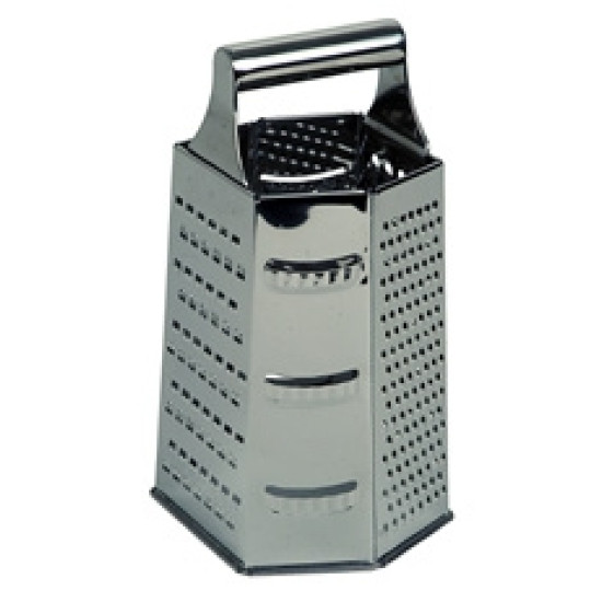GRATER S/STEEL - 6 SIDED
