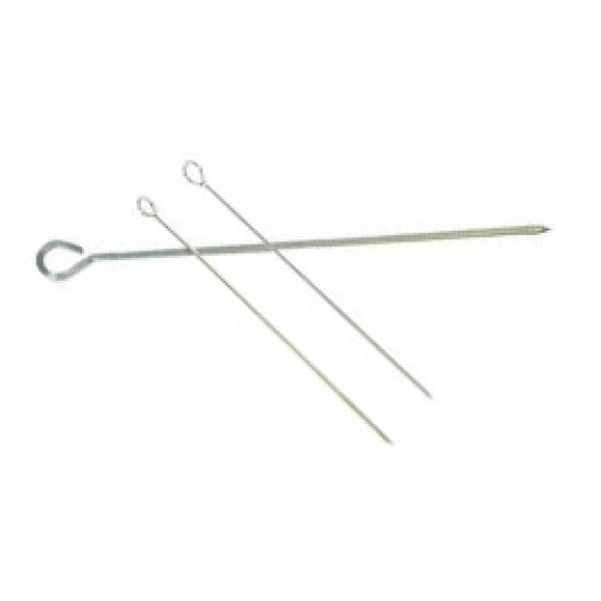 KEBAB SKEWERS S/STEEL (FLAT) - 300MM (12)