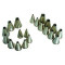 NOZZLE SET METAL - PLAIN 10 PIECE