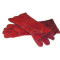OVEN MITT - LEATHER 400MM PAIR - RED