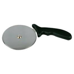 PIZZA CUTTER (BLACK) PLASTIC HANDLE - 100MM