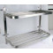POT RACK S/STEEL - DOUBLE WALL MOUNTED 900MM X 400