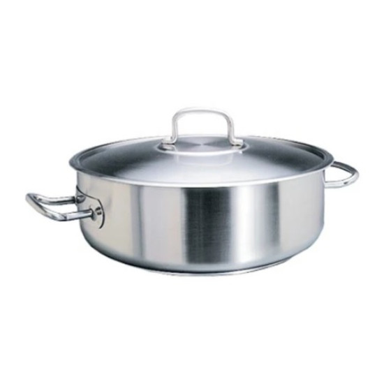 POT S/STEEL LOW CASSEROLE - 4LT