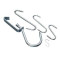 STEEL S HOOKS - 4/100MM (PACK OF 12) GALVANISED